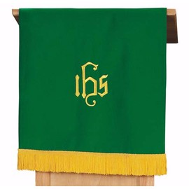 Purple/Green Pulpit Scarf With Fringe