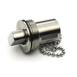 Whitecap Industries 6961CBLUE Blue Water Series Push-Up Deck Fill Replacement Cap - 1-1/2"