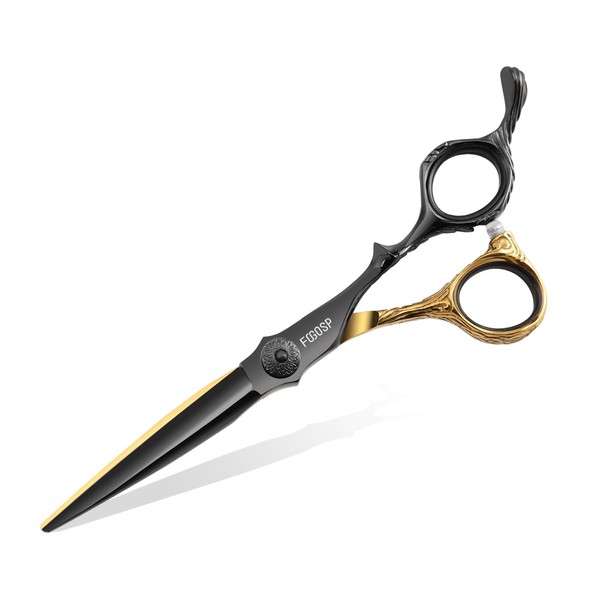 FOGOSP Professional Hair Scissors 6” Barber Scissor Japan 440C Hair