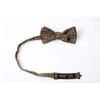 Spring Notion Men's Glen Plaid Bow Tie Brown Gold