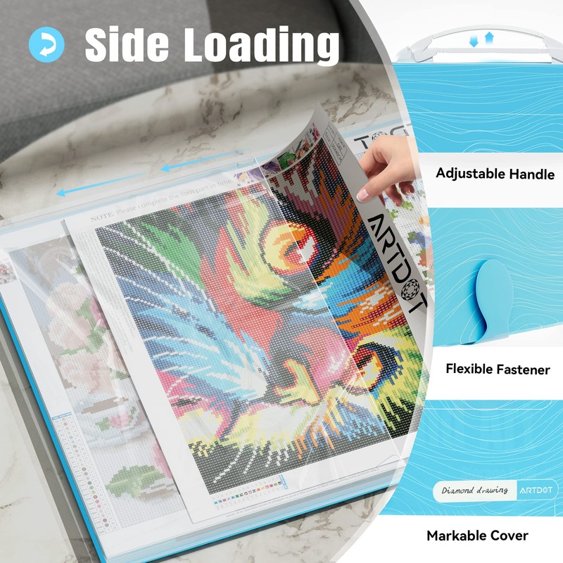 ARTDOT A2 Storage Book for Diamond Art Kits, Diamond Art
