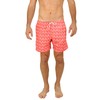 UZZI Men's Bimini Swim Trunks Coral XL