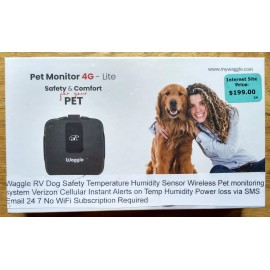 Waggle PET MONITOR 4G LITE Real Time Monitor - Alerts - Up to 8 Days