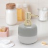 Asashizen Ceramic Soap Dispenser Grey and White Two Tone with