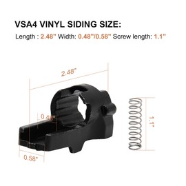 Powswopx VSA4 Vinyl Siding Adaptor Kit Compatible with RN46-1 Coil Roofing Nailer, Siding Nailer Kit with Spring