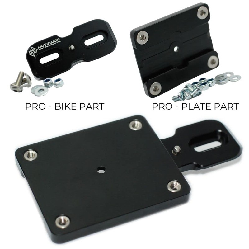 HotSwop Pro Basic Set [S], Number Plate Holder, Motorcycle, Frameless,