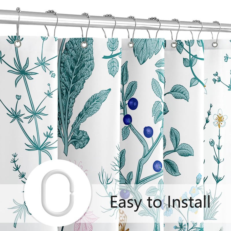 MAYZUS Extra Long Shower Curtain 72 x 84 Inch, Tall