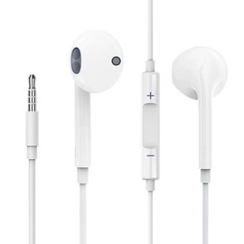 Earphones, Wired Earphones, 3.5mm Jack, Noise Cancelling, Tangle Proof, Earphones with Microphone, Calls, High Resolution, Clear Calls, Volume Control, Stereo Earphones, Compatible with All 3.5mm