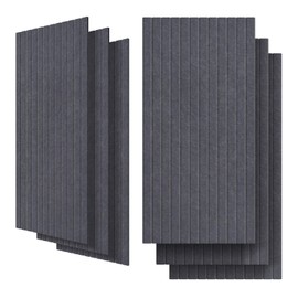 UMIACOUSTICS 6 Packs Acoustic Panel,47.2 x 23.6 Inches Decorative Sound Proof Panel for Office,Home Theater,Studio, Heather Grey