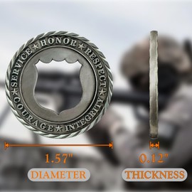 5 Pcs Police Department Logo Police Officer Challenge Coin Gift