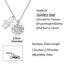 BNQL Basketball Pendant Necklace Basketball Lover Gifts Basketball Jewelry Gifts for Team Players Fans Inspirational Gifts (basketball necklace)