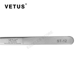 Vetus Straight or Curved Tip Tweezers for Eyebrow Extensions Stainless Steel