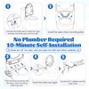 Toilet Attachment for Toilets Seat,Self-Cleaning Hot&Cold Water Bidet-Toilet Attachment for