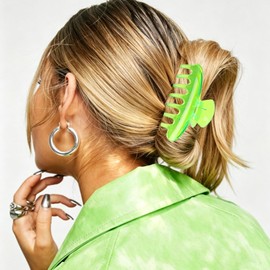 4PCS Neon Hair Clips for Women Large 80s 90s Retro Hair Claw Clips