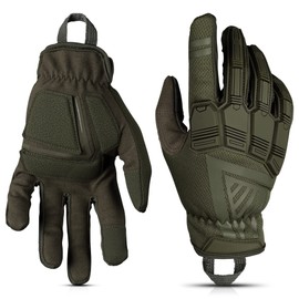 Glove Station - Impulse Guard Tactical Gloves for Men - Touch Screen Working Gloves Ideal for Sports & Outdoors, Motorcycle and Hunting - Green, XX-Large