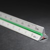 10 cm Aluminium Mini Scale Ruler 1:2.5 1:5 1:10 1:20