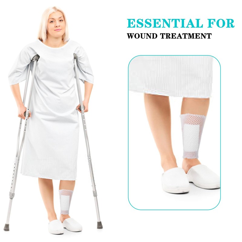 Yolev Tubular Bandage Elastic Tubular Gauze White 2M Net Wound