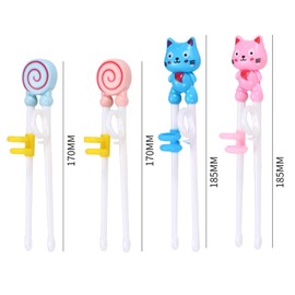 Biluer Chopsticks Helper, Pack of 4 Chopsticks Children's Chopsticks Aid Chopsticks Helper