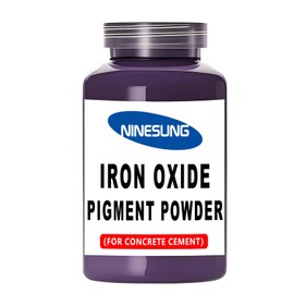 Ninesung Concrete Color Pigment Powder - Iron Oxide Powder for Cement, Concrete, Mortar, Grout, Stucco, Clay, Lime, Plaster, Paint, DIY Crafts - Non-Fading, Vibrant Long-Lasting Shade (Purple, 8 Ounces)