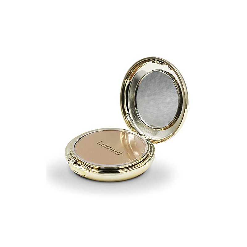 Lumed Base de Maquillaje Compacta, Aclarante y Despigmentante, Protector solar