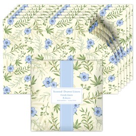 Scent-Hi Scented Drawer Liners Perfect Fresh Linen for Drawers, Shelves, Wardrobe, Chest of Drawers, 6 Sheets, 22.8 x 22.4 x 0.5 cm