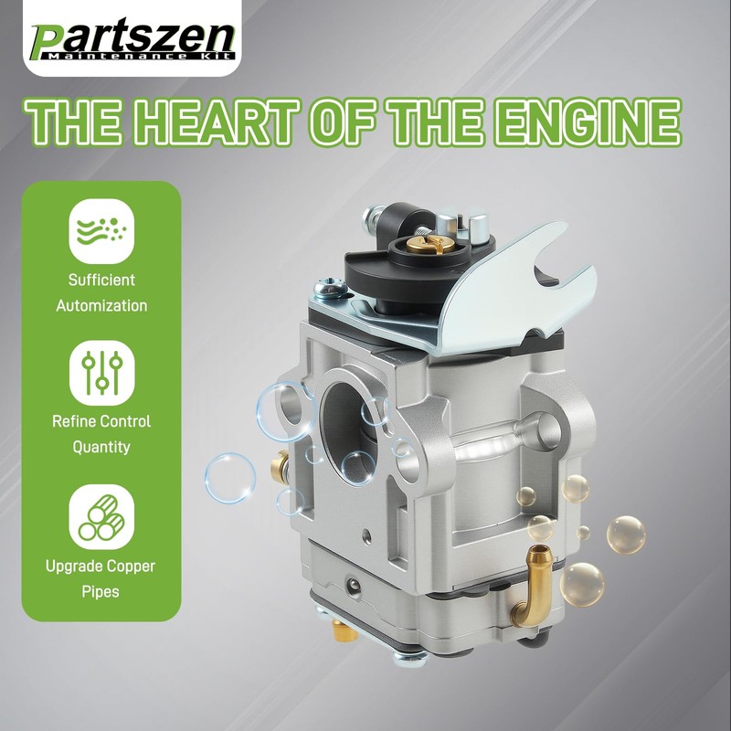 partszen 531147180 Carburetor Kit for Husqvarna 150BT 345BT Blower 2022-Present