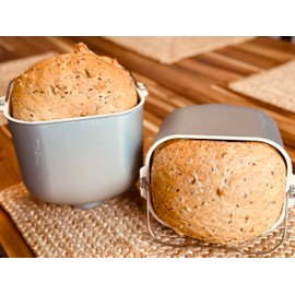 Molibake 8 Grain Bread Mix Pack of 2- All-Natural Multigrain Baking Mix for Bread Machine and Oven - 15 oz - Multigrain Grain Mix for with Flax, Millet & Rye - Easy-to-Use Bread Maker Mix for Homemade Baking