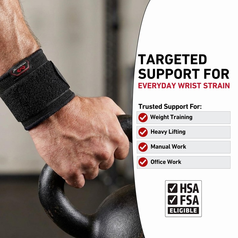 McDavid Wrist Brace, Compression Support for Pain Relief, Fits Left
