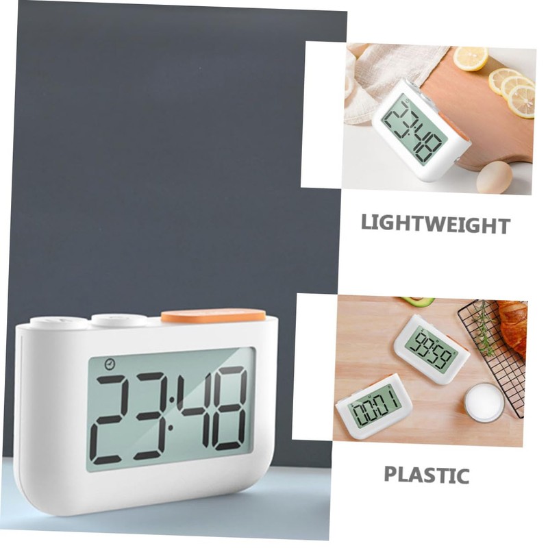 LABRIMP 2pcs Digital Kitchen Timer with Magnetic Back Volume Alarm