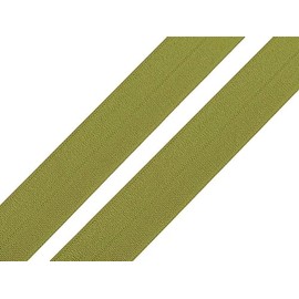 maDDma 1 m Folding Elastic 20 mm Elastic Hem Band Bias Tape Hem Tape Choice of Colours Colour: Pistachio