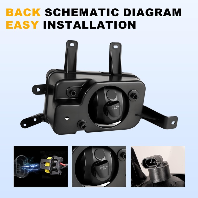 Shocklight Fog Lights Fit For 2015-2020 Chevy Suburban/Tahoe 2015-2020 GMC