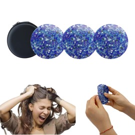 Sticky Skin Picking Fidget Toys, Trichotillomania Fidget, Fidget Toys for Adults Skin Picking, Dermatillomania Fidget Toys, Picky Pad for Anxiety Fidget Skin Picking Toys (Blue 3pcs)