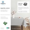 Martina Home TEFLONATED TABLECLOTH MADE Vichy Light Grey 220X140 CM