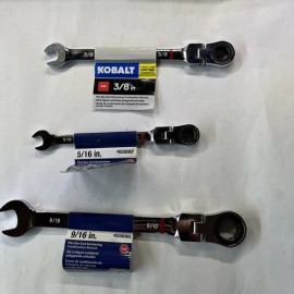 Kobalt 5/16 in, 9/16 3/8 Flex-end Ratcheting Combination Wrench 3 Pcs