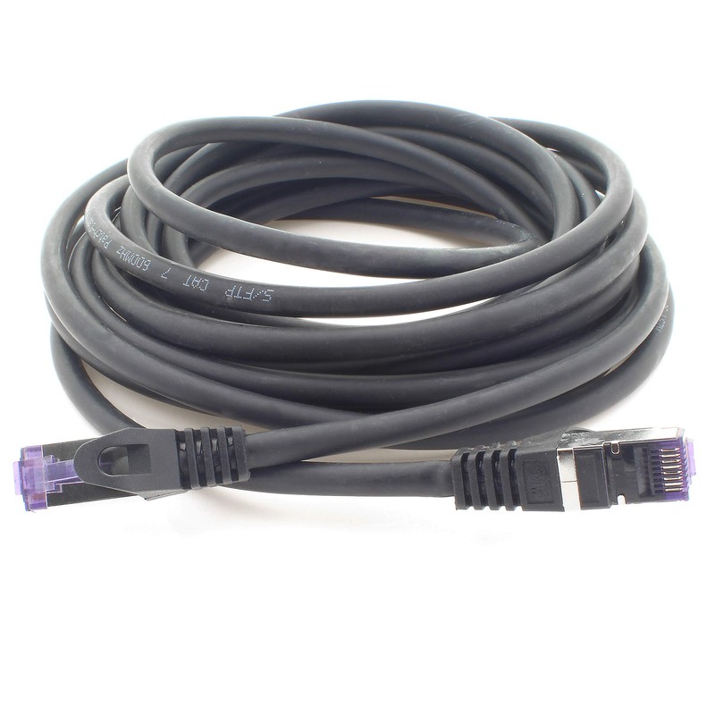 1aTTack.de 10x 0.25 M CAT7 Netzwerkkabel - 10 Gigabit -