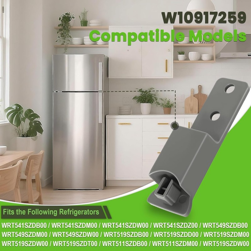 W10917259 Refrigerator Door Handle End Cap 2-Pack, Compatible with Whirlpool