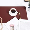 marysgift Red Placemats Set of 4 with Non Slip Kitchen