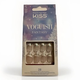 KISS Voguish Fantasy Nails Short Length 28ct Set w/ Glue FV10YX Iridescent NEW