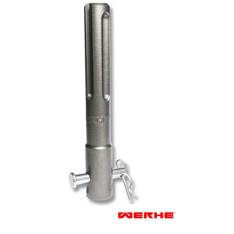 WERHE SDS Max Auger Adapter - Heavy Duty Steel with