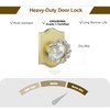 HOSOM 2 Pack Dummy Door Knob, Glass Door Knobs Interior/Exterior