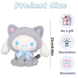 Ainvliya Cartoon Plush Toy Cinamrol Plush Toy Soft Toys 23 cm, Cute Stuffed Doll, Kawaii Animal Plush Doll for Babies, Stuffed Toy Cuddly Toy Birthday Gift for Boys and Girls