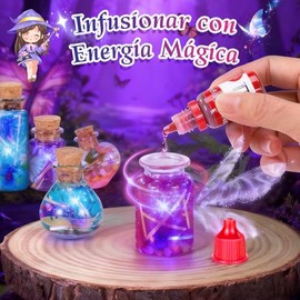 Kit de Pociones Mágicaspara Niños, 24 Botellas Kit de Mezcla Mágica, Manualidades para Niñas, Decoración de Navidad y Halloween, Regalo de Cumpleaños 