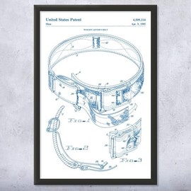 Lifting Belt Patent Framed Print (8x10) Gym Decor, Gifts For Men, Fitness Gifts, Workout Gifts, Gift For Coach, Garage Decor, Wall Art