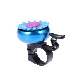Garneck Colourful Bicycle Bell in Blue - Funny Bicycle Bell for Boys and Girls - Perfect Bell for Children's Bikes - Safe Cycling with Happy