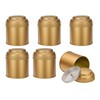 sourcing map 6 Pcs Tea Tins Canister with Airtight Double