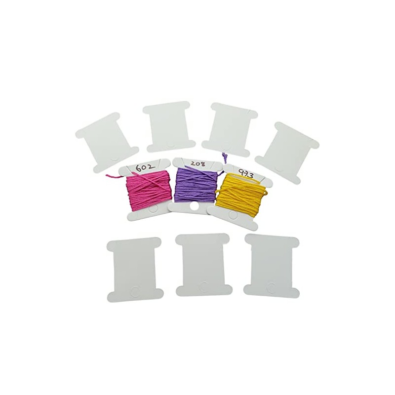 Embroidery Thread Bobbins Cardboard Cross Stitch Bobbins (100)