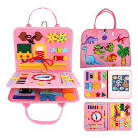 FunnAura Busy Sensory Board 1+ Year Old Toddlers, Baby Busy Book Pre School for Girls Toys