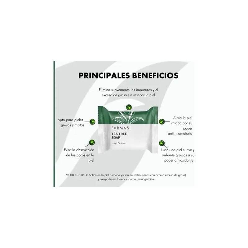 Tonico Facial Te Tree + Jabón Té Tree Piel Grasa