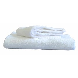 BIRIKKINA Guest Towel Set 1+1 Bath Towel and Bidet 100% Cotton Extra Soft 1 420g 1 Set White