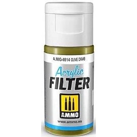 Ammo Mig Jiminez - Acrylic Filter Olive Drab Jar 15 Ml (5/21) *